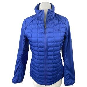 The North Face Thermoball Eco 2.0 Women's Blue Full zip Quilted Coat Jacket Sz S
